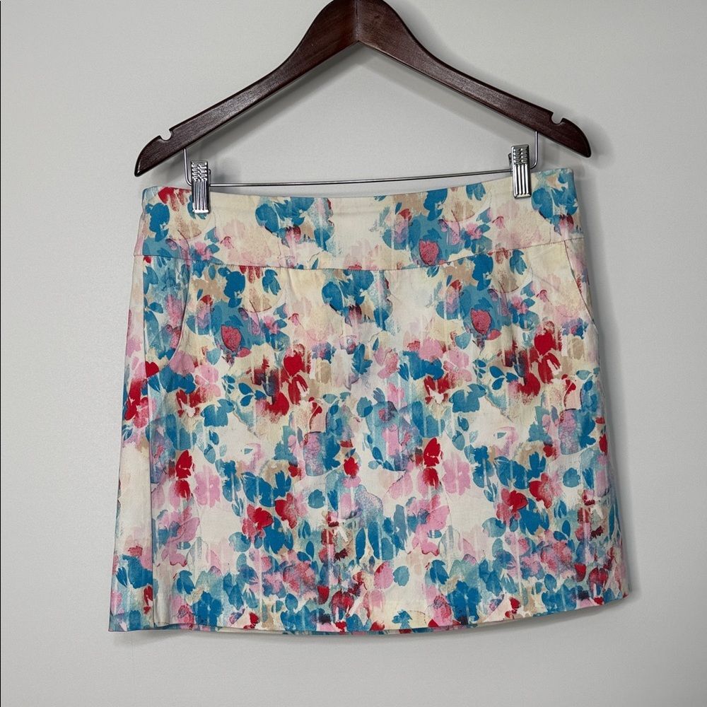 Zac & Rachel Floral Print Skort Size Large